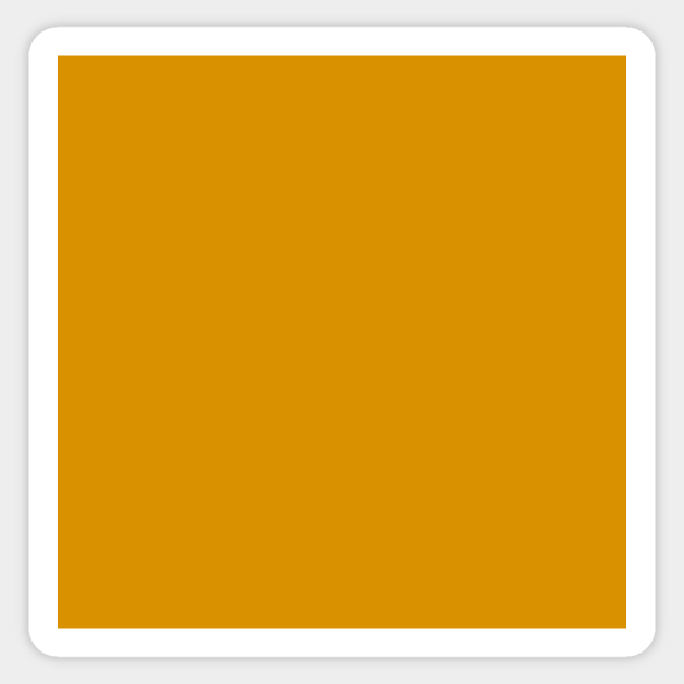 Harvest Gold Solid Color Harvest Gold Solid Color Sticker TeePublic